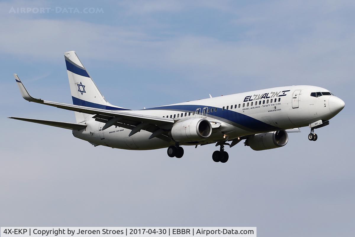 4X-EKP, 2001 Boeing 737-8Q8 C/N 30639, EBBR