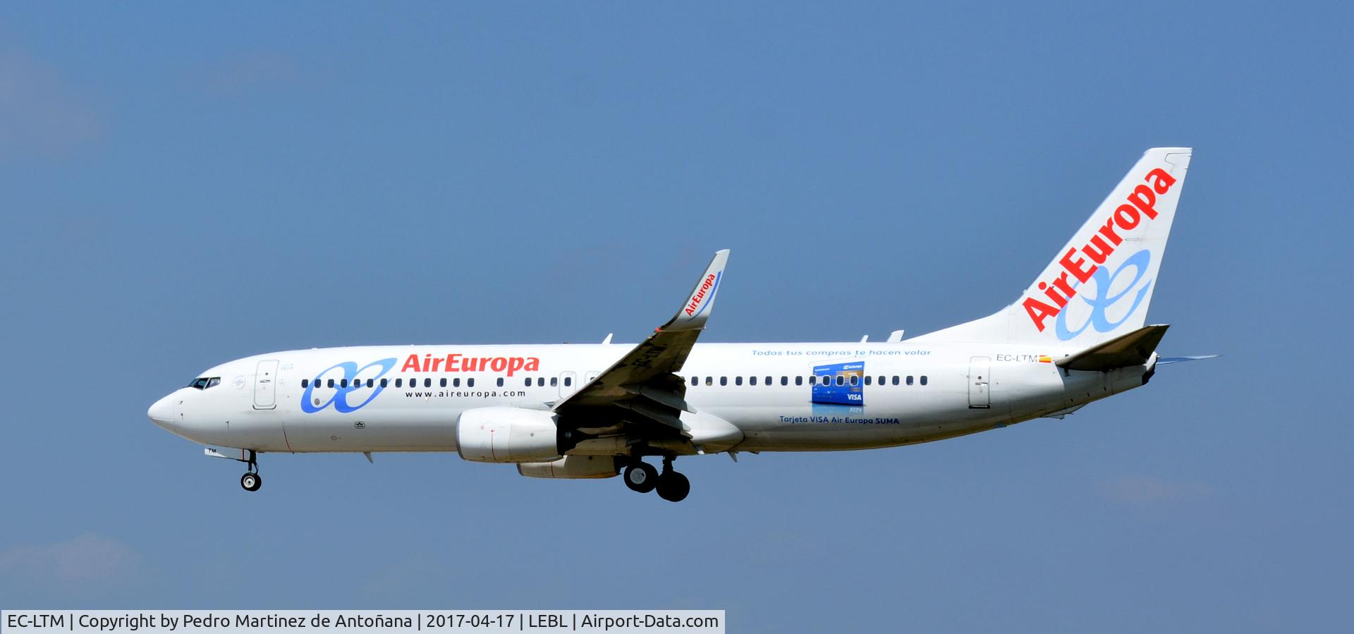 EC-LTM, 2012 Boeing 737-85P C/N 36591, El Prat  -  Barcelona  -  España