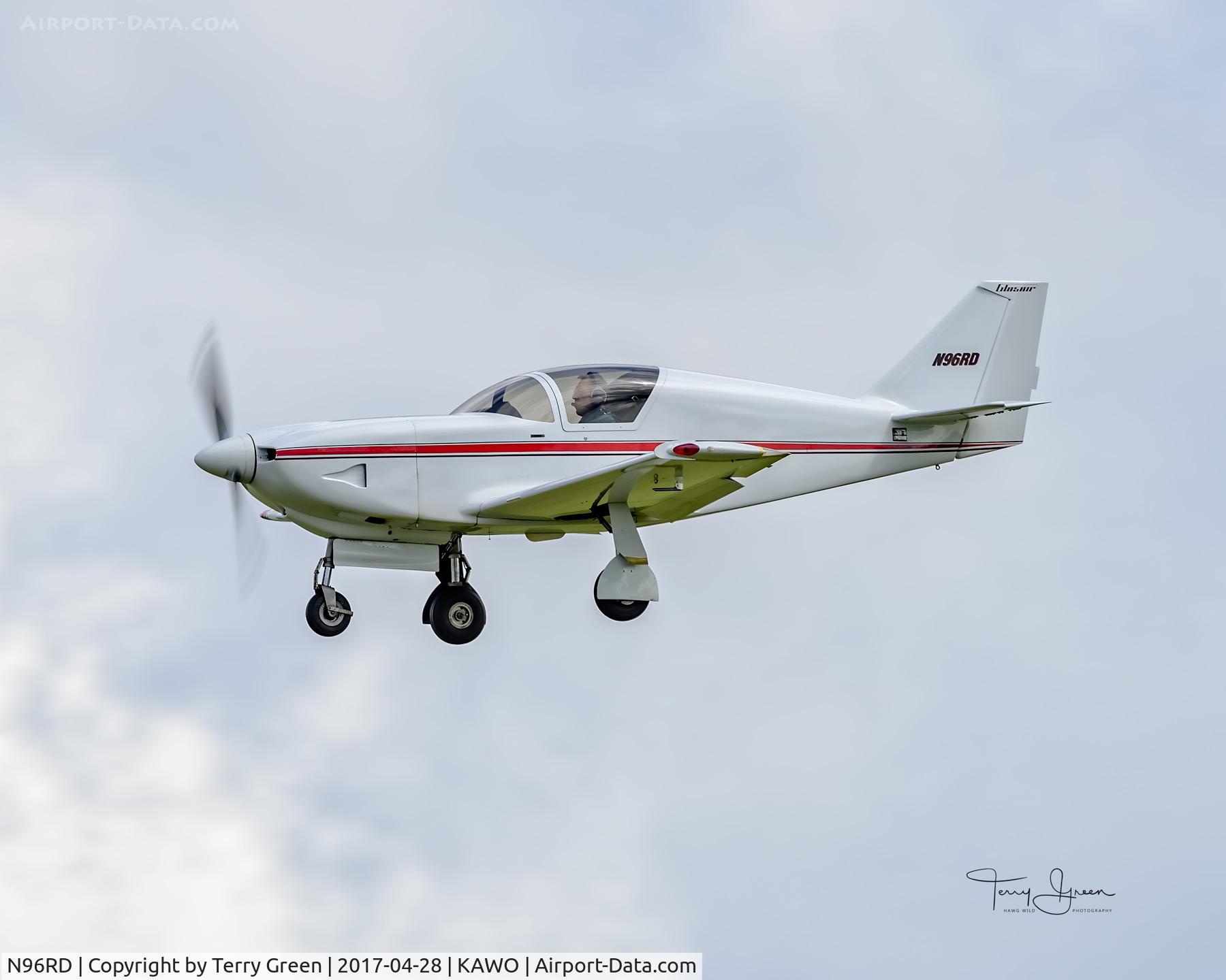 N96RD, 1995 Stoddard-Hamilton SH-2R Glasair C/N 214, KAWO