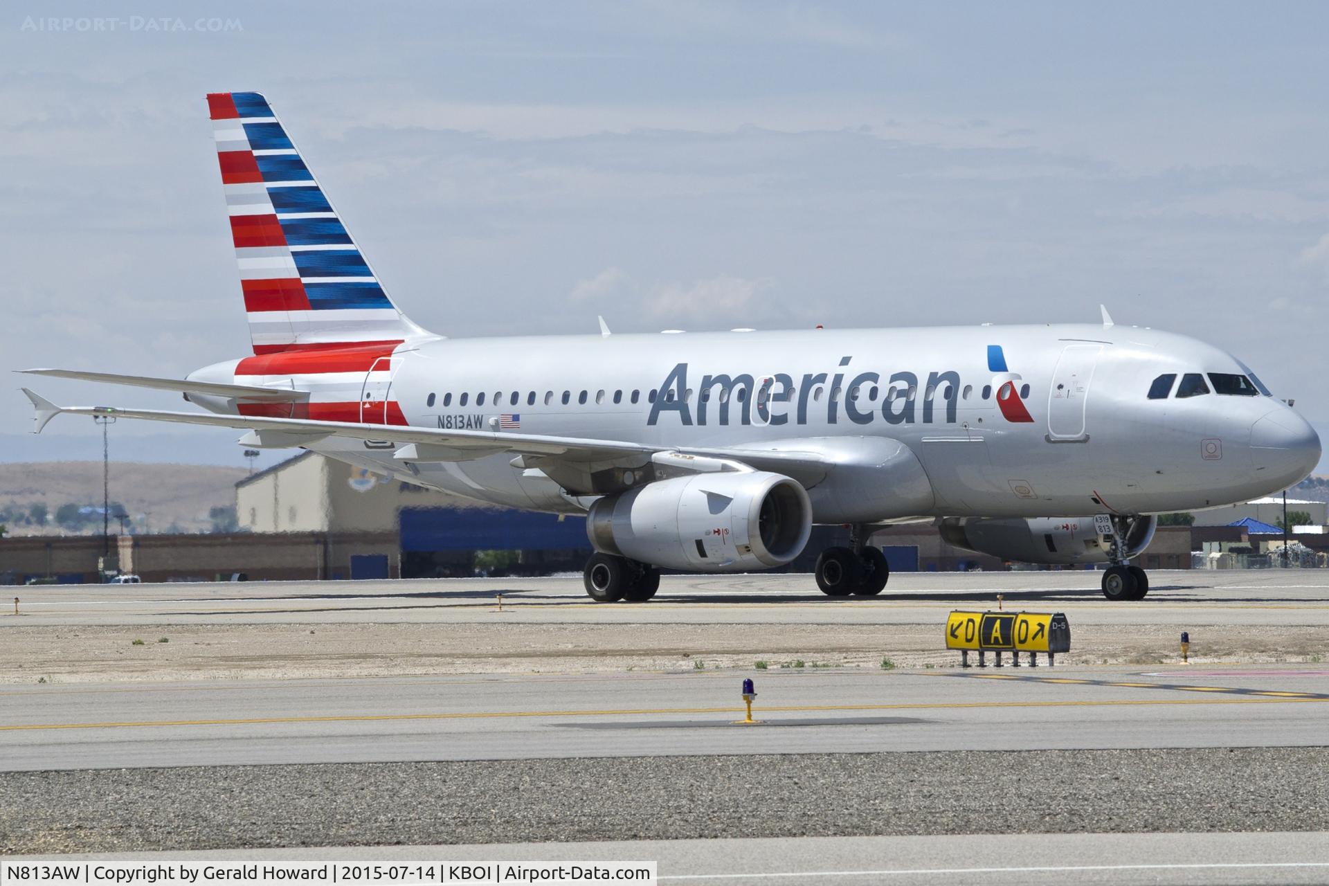 N813AW, 2000 Airbus A319-132 C/N 1223, Taxiing on Delta coming off RWY 10R.