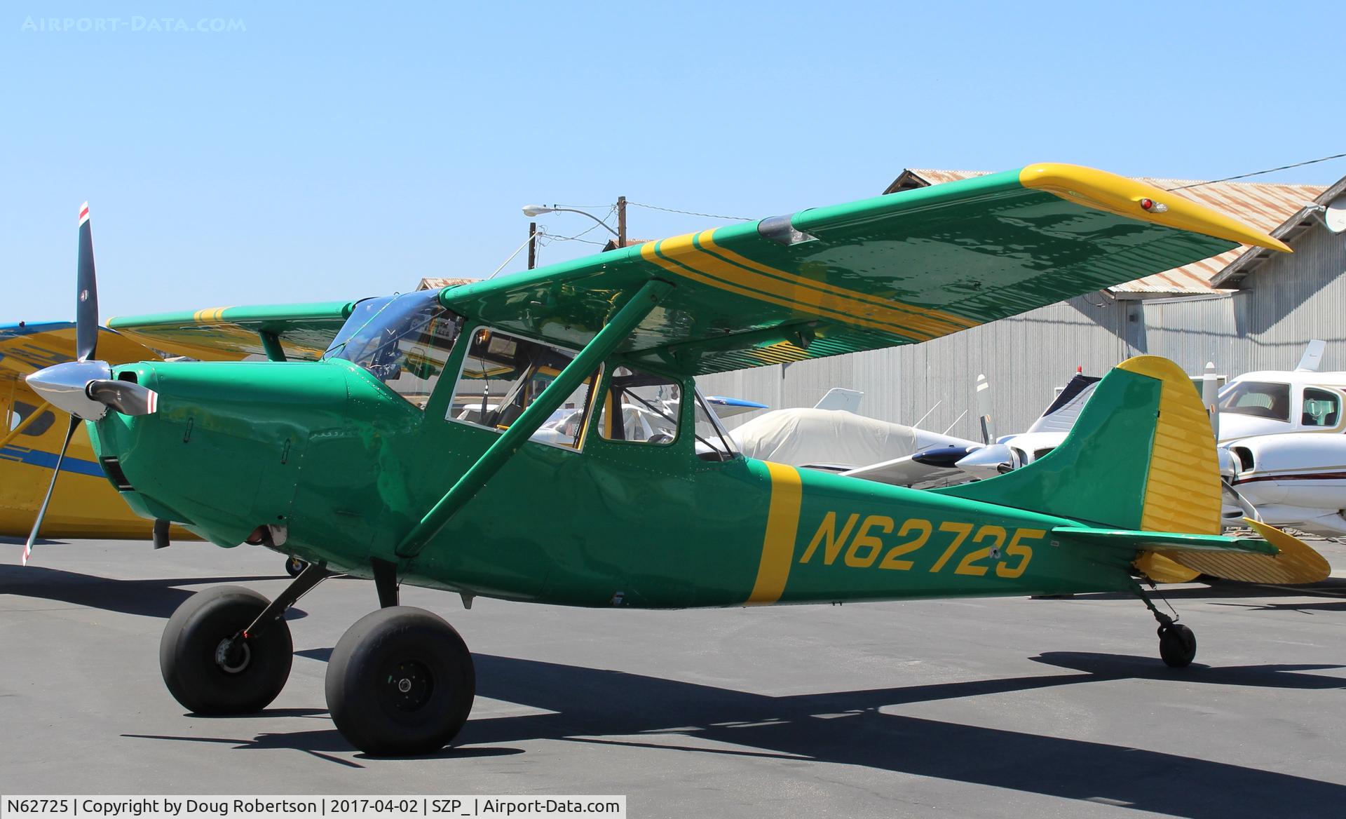 N62725, 1965 Cessna Ector 305A C/N 2012, 1965 Cessna Ector 305A MOUNTAINEER conversion, Continental O-470 213 Hp. 305A uses C195 tail, C170 wings, mated to new fuselage. Standard? registration-Alaska-based ex-warbird with tundra tires.