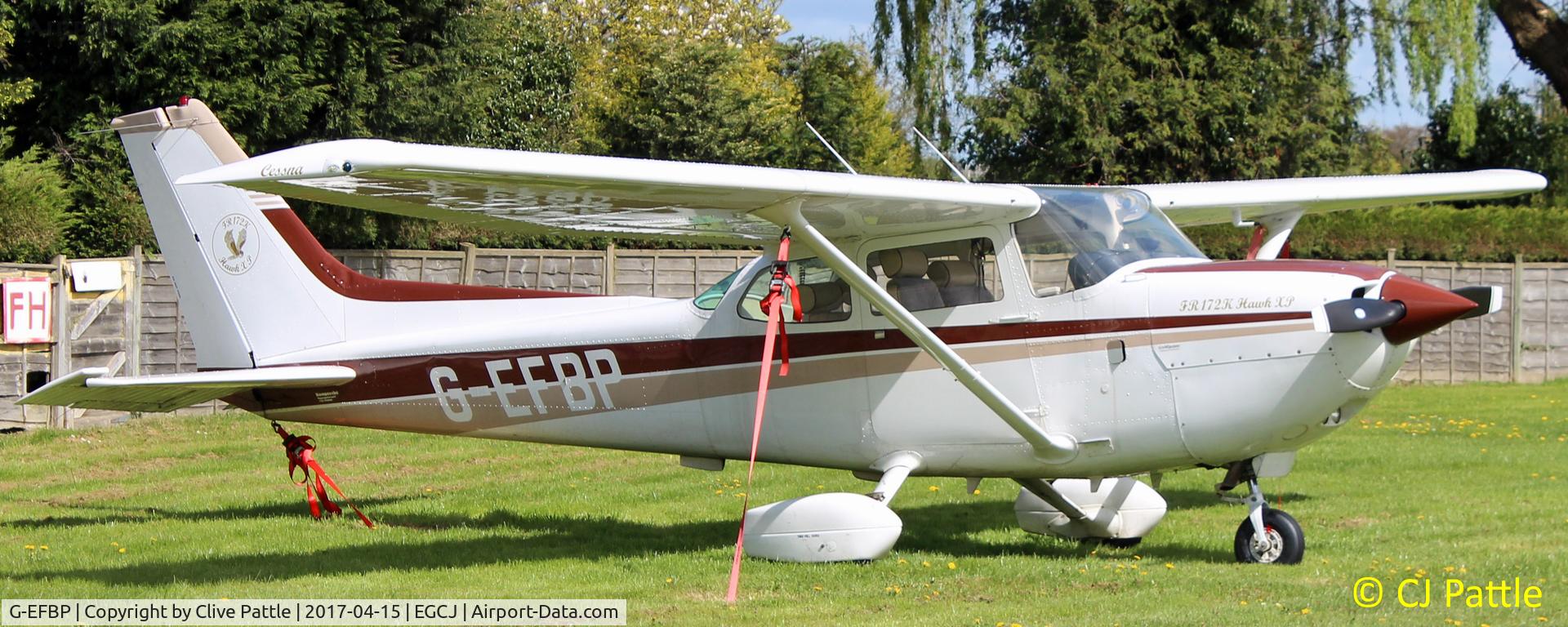G-EFBP, 1980 Reims FR172K Hawk XP C/N 0664, Parked up at Sherburn