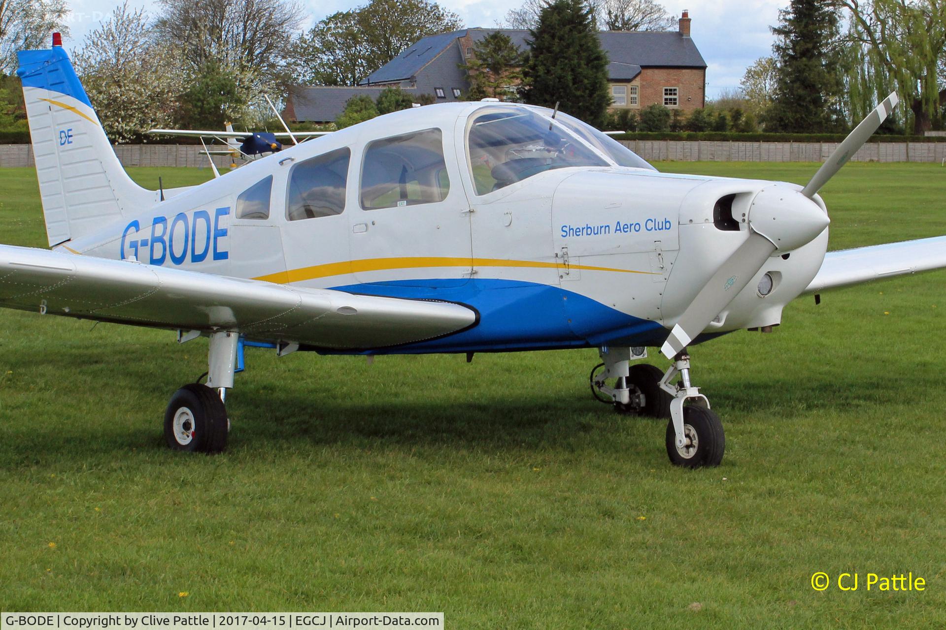 G-BODE, 1988 Piper PA-28-161 Cherokee Warrior II C/N 2816039, Sherburn Aero Club resident at EGCJ