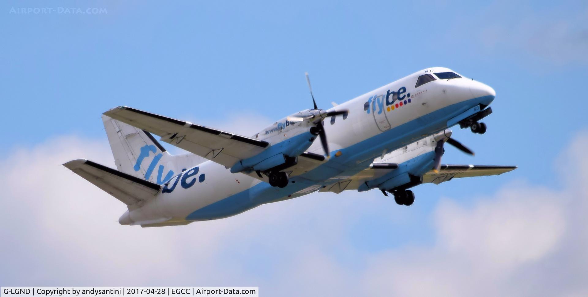 G-LGND, 1989 Saab SF340B C/N 340B-169, just took off