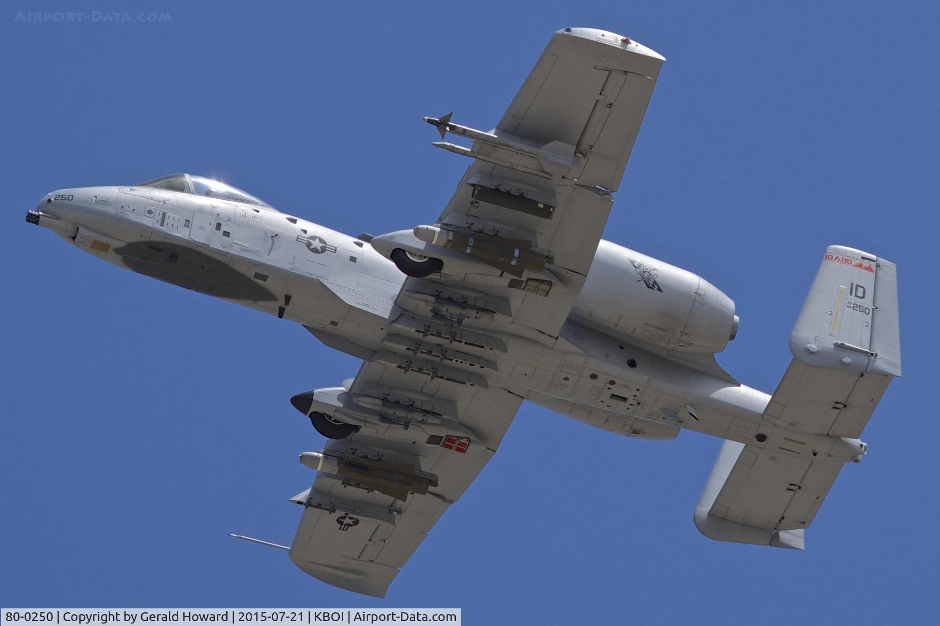 80-0250, 1980 Fairchild Republic A-10C Thunderbolt II C/N A10-0600, 190th Fighter Sq., Idaho ANG.