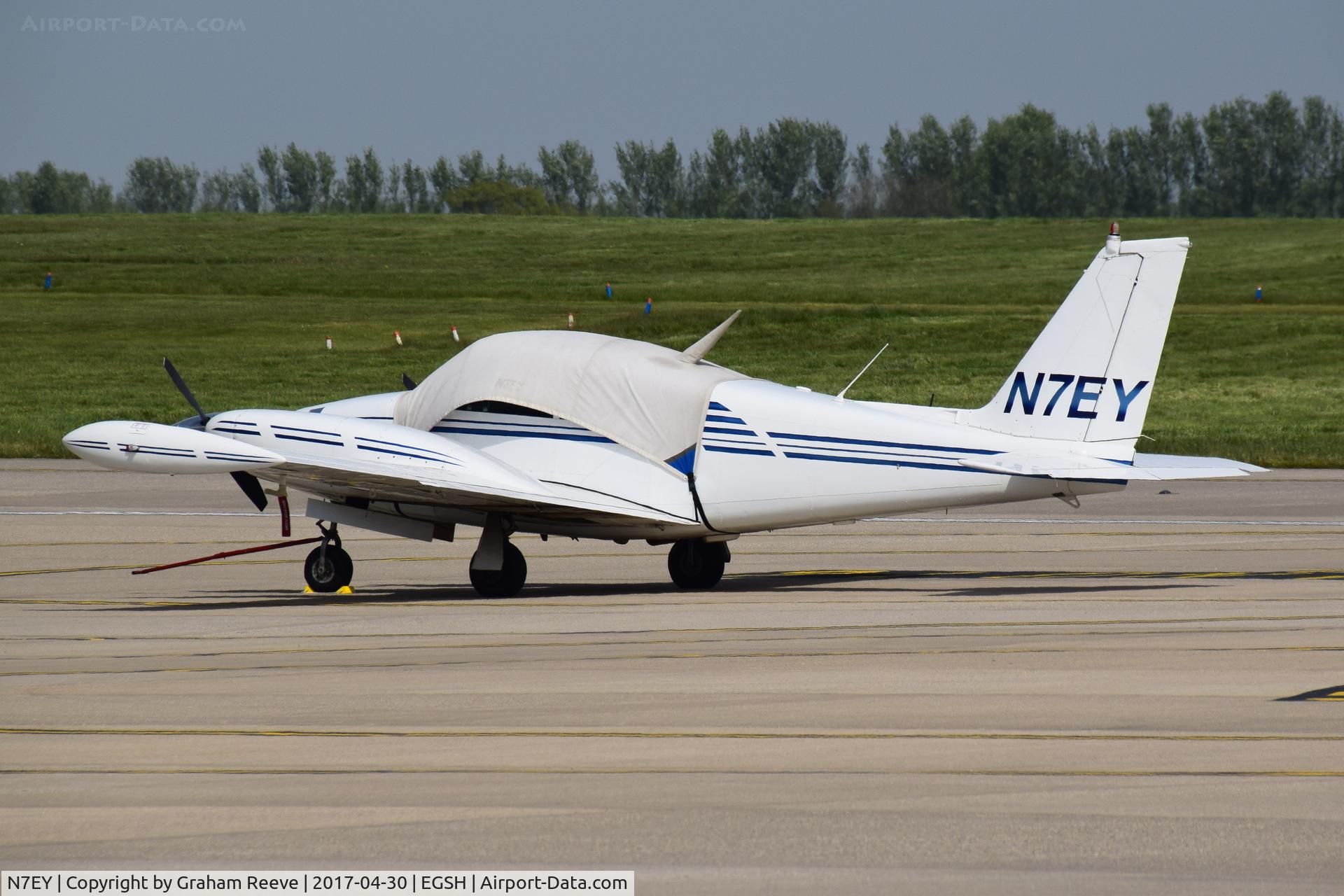 N7EY, 1964 Piper PA-30-160 Twin Comanche Twin Comanche C/N 30-571, Parked at Norwich.
