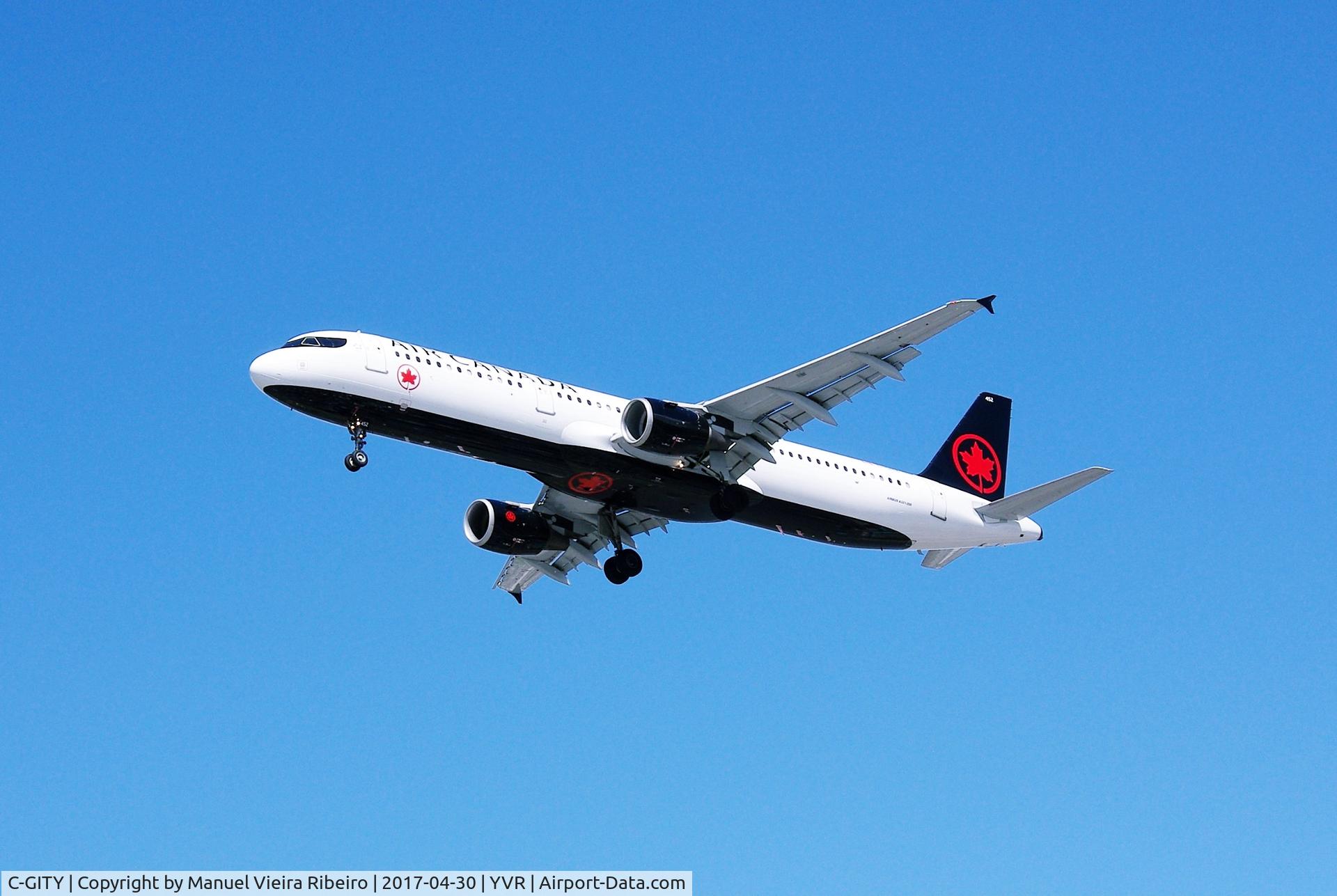 C-GITY, 2001 Airbus A321-211 C/N 1611, AC101 arrival