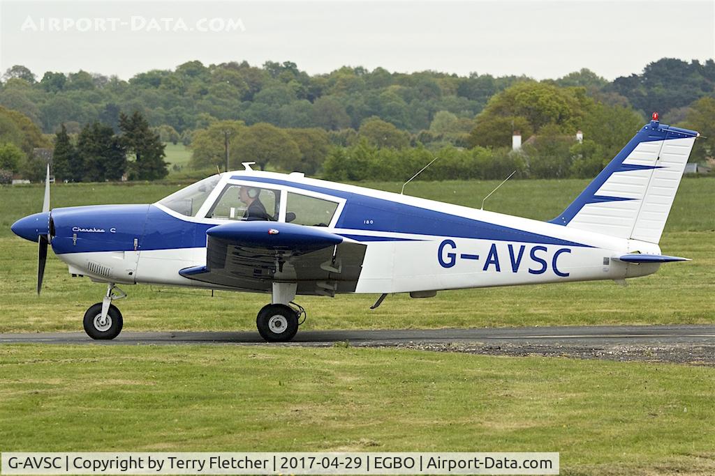 G-AVSC, 1967 Piper PA-28-180 Cherokee C/N 28-4193, At Wolverhampton (Halfpenny Green) Airport