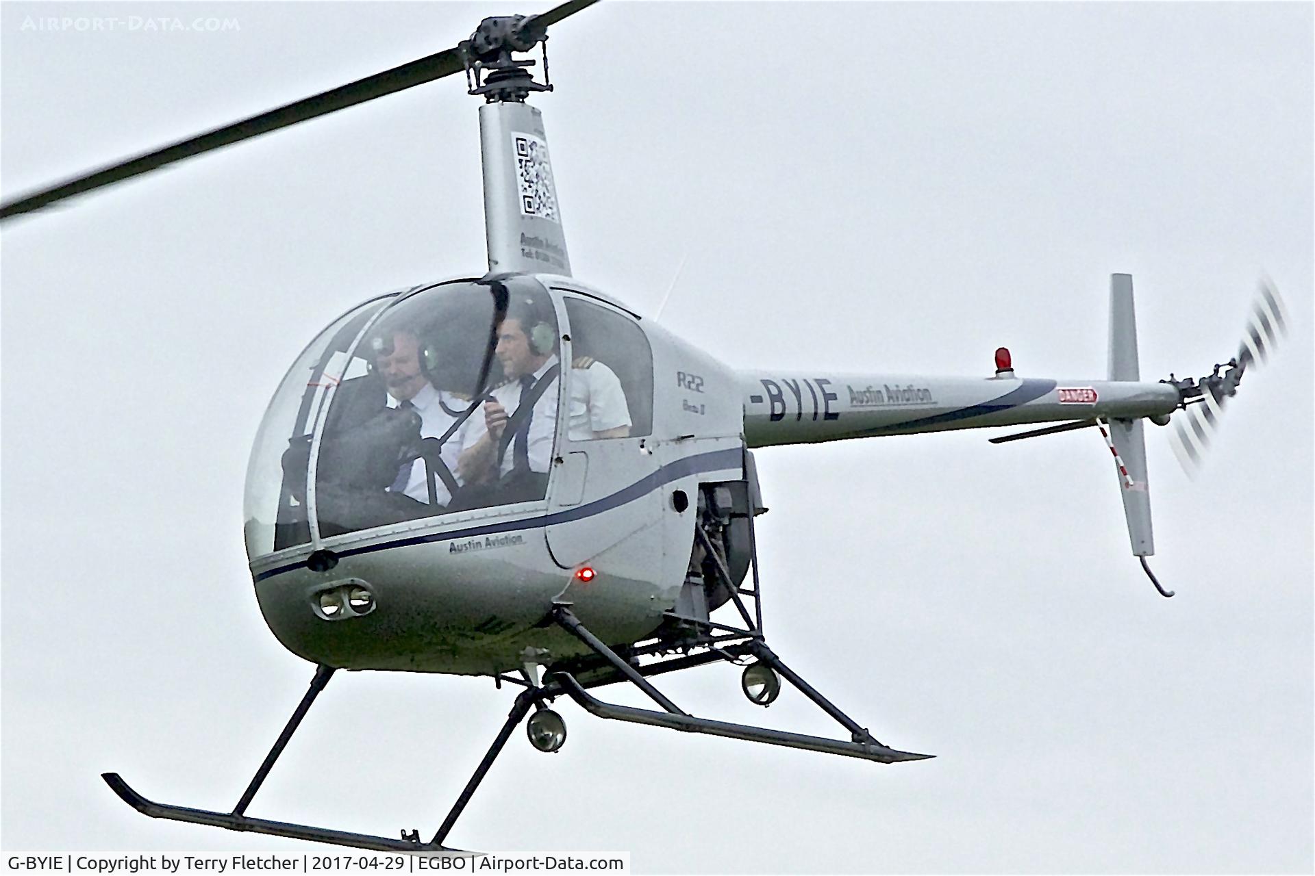G-BYIE, 1999 Robinson R22 Beta C/N 2933, At Wolverhampton (Halfpenny Green) Airport