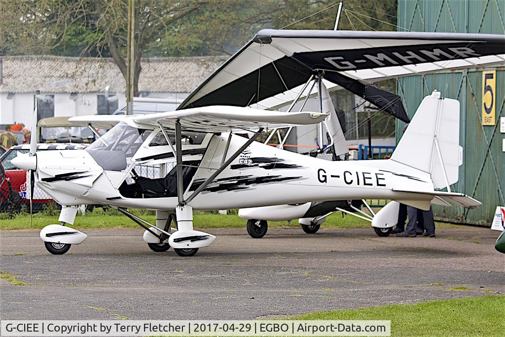 G-CIEE, 2013 Comco Ikarus C42 FB100 Bravo C/N 1311-7289, At Wolverhampton (Halfpenny Green) Airport