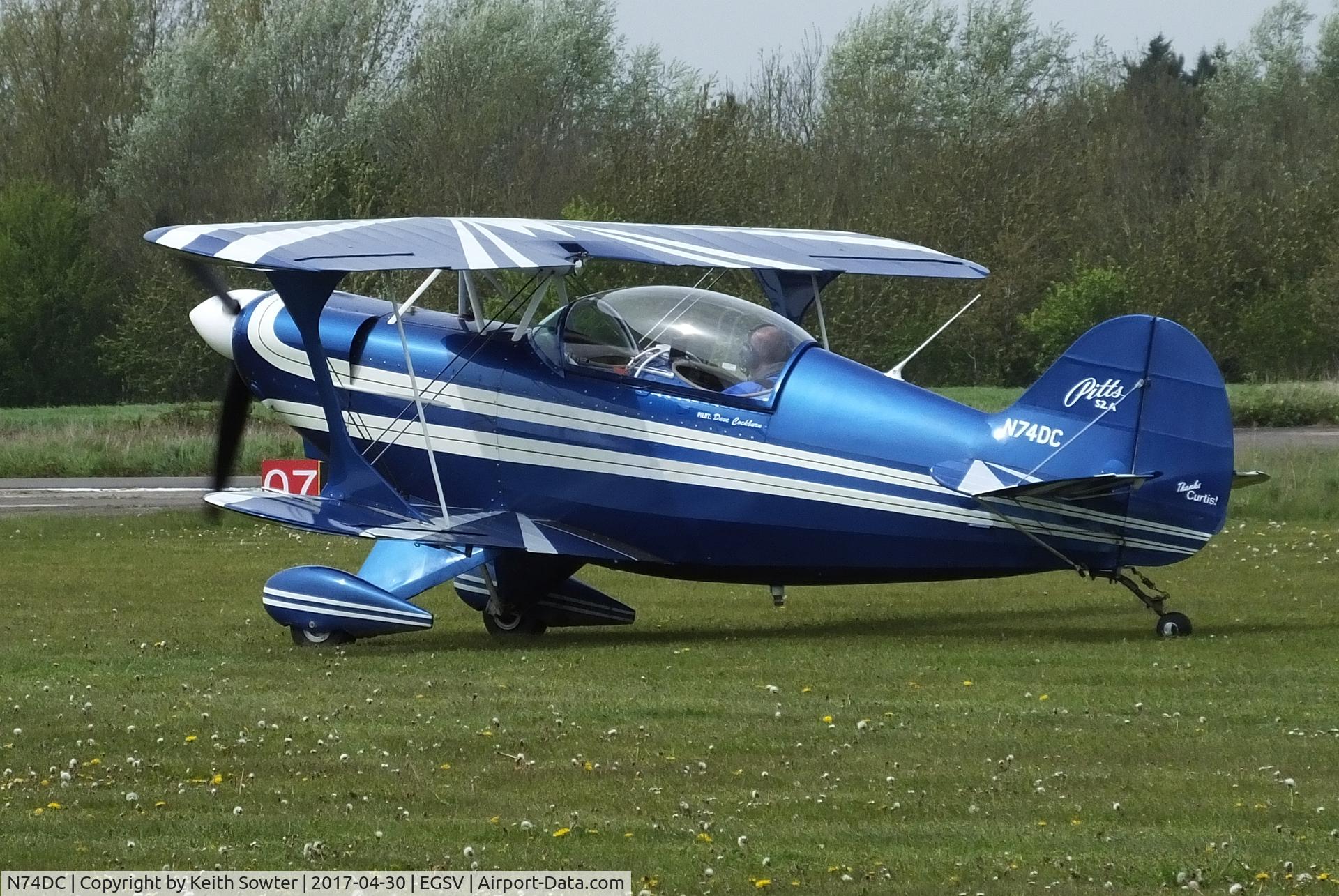 N74DC, 1980 Aerotek Pitts S-2A Special C/N 2228, Visiting aircraft