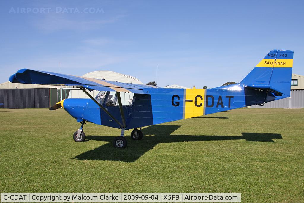 G-CDAT, 2004 ICP MXP-740 Savannah Jabiru(1) C/N BMAA/HB/327, Savannah Jabiru 4 at Fishburn Airfield UK. September 4th 2009.