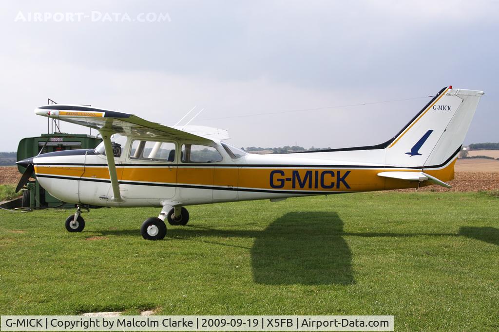G-MICK, 1977 Reims F172N Skyhawk C/N 1592, Reims F172N at Fishburn Airfield UK. September 19th 2009.