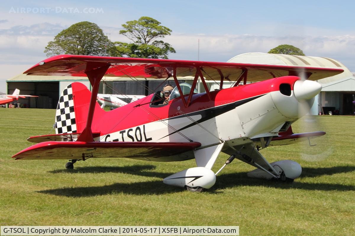 G-TSOL, 1991 EAA Acro Sport I C/N PFA 072-11391, EAA Acro Sport 1, Fishburn Airfield UK. May 17th 2014.