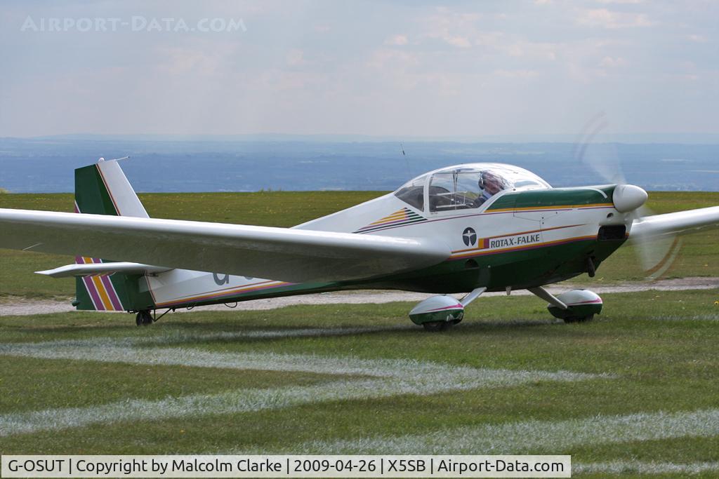 G-OSUT, 1995 Scheibe SF-25C Falke C/N 44588, Scheibe SF25C Falke at The Yorkshire Gliding Club, Sutton Bank, North Yorkshire. April 26th 2009.