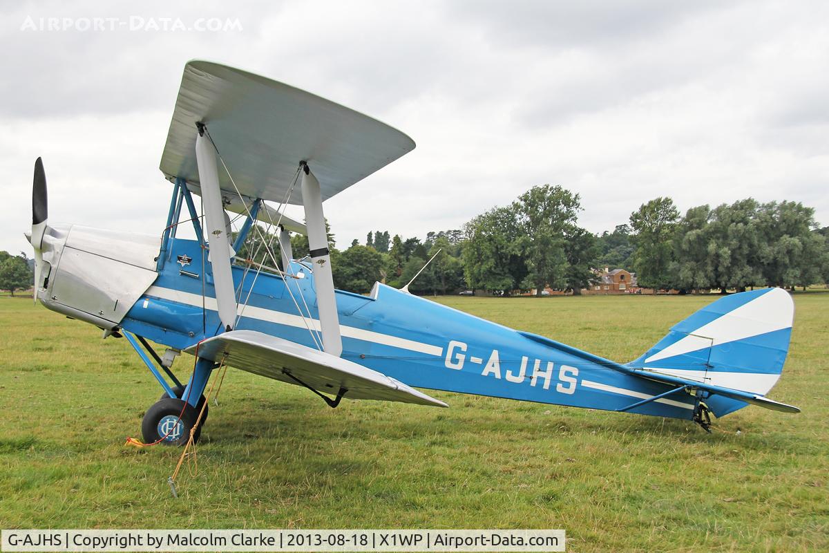 G-AJHS, 1941 De Havilland DH-82A Tiger Moth II C/N 82121, De Havilland DH-82A Tiger Moth II at The De Havilland Moth Club's 28th International Moth Rally at Woburn Abbey. August 18th 2013.