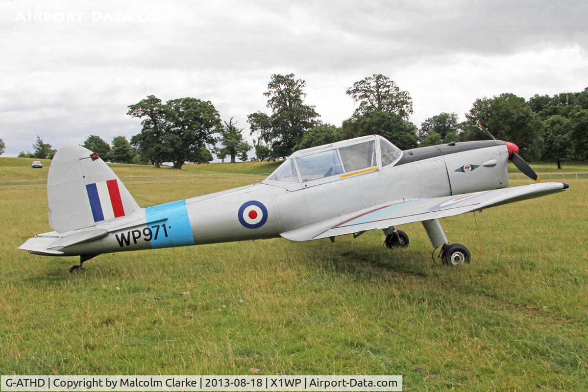 G-ATHD, 1953 De Havilland DHC-1 Chipmunk T.10 C/N C1/0837, De Havilland DHC-1 Chipmunk Mk22 at The De Havilland Moth Club's 28th International Moth Rally at Woburn Abbey. August 18th 2013.