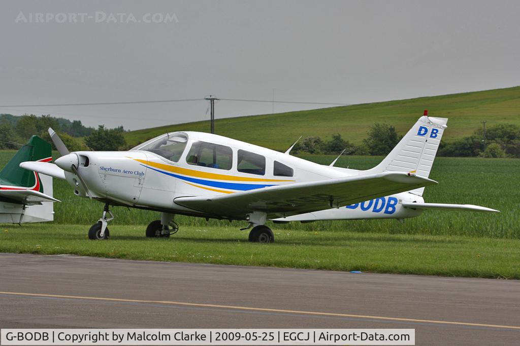G-BODB, 1988 Piper PA-28-161 Cherokee Warrior II C/N 2816042, Piper PA-28-161 at Sherburn-in Elmet Airfield, North Yorkshire. May 25th 2009.