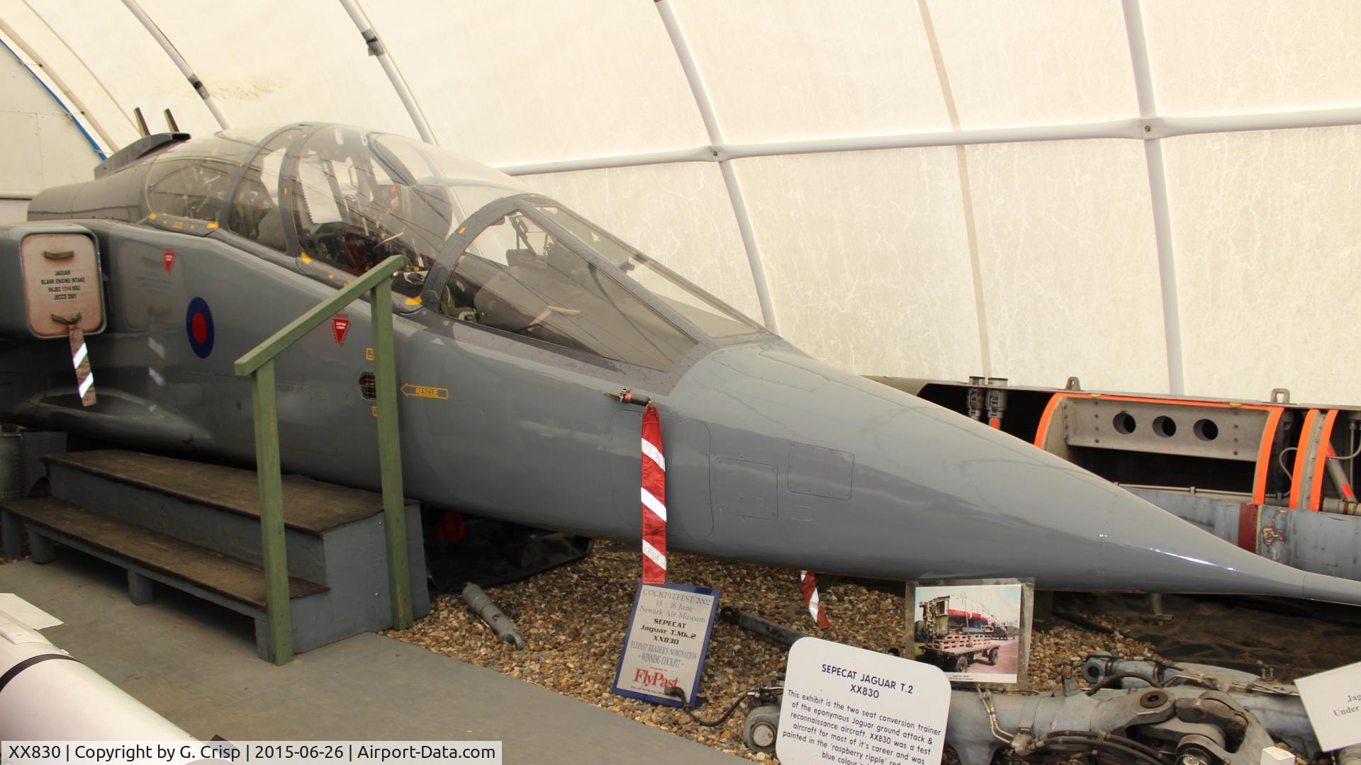 XX830, Sepecat Jaguar T.2 C/N B18, City of Norwich Aviation Museum