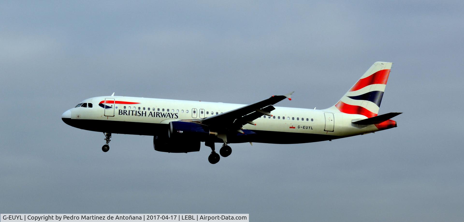 G-EUYL, 2011 Airbus A320-232 C/N 4725, El Prat  -  Barcelona  -  España
