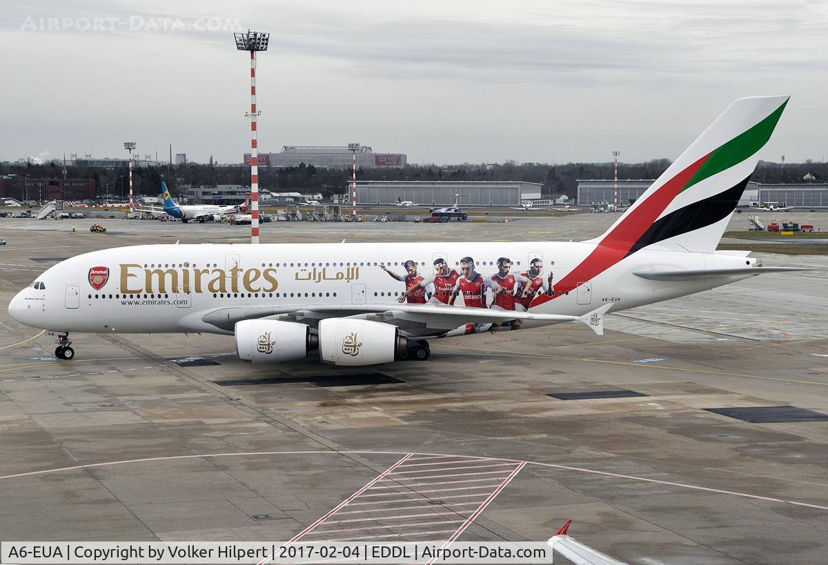 A6-EUA, 2016 Airbus A380-861 C/N 211, at dus