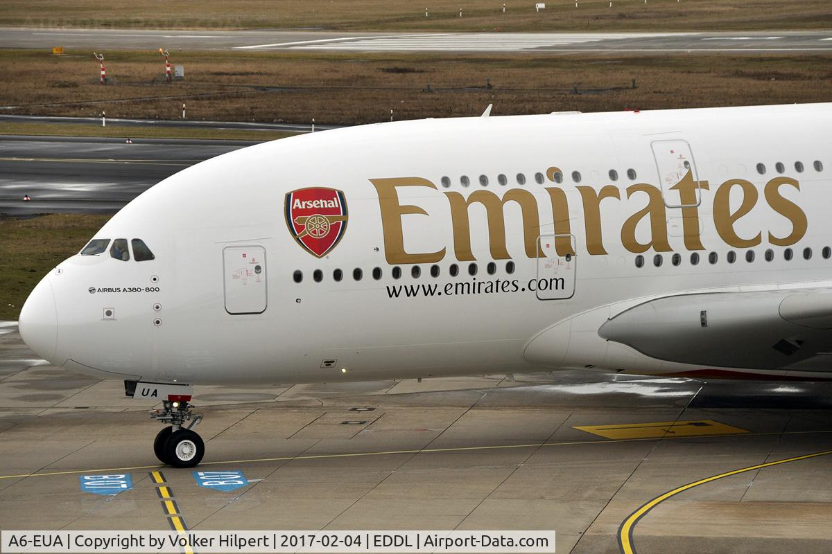 A6-EUA, 2016 Airbus A380-861 C/N 211, at dus