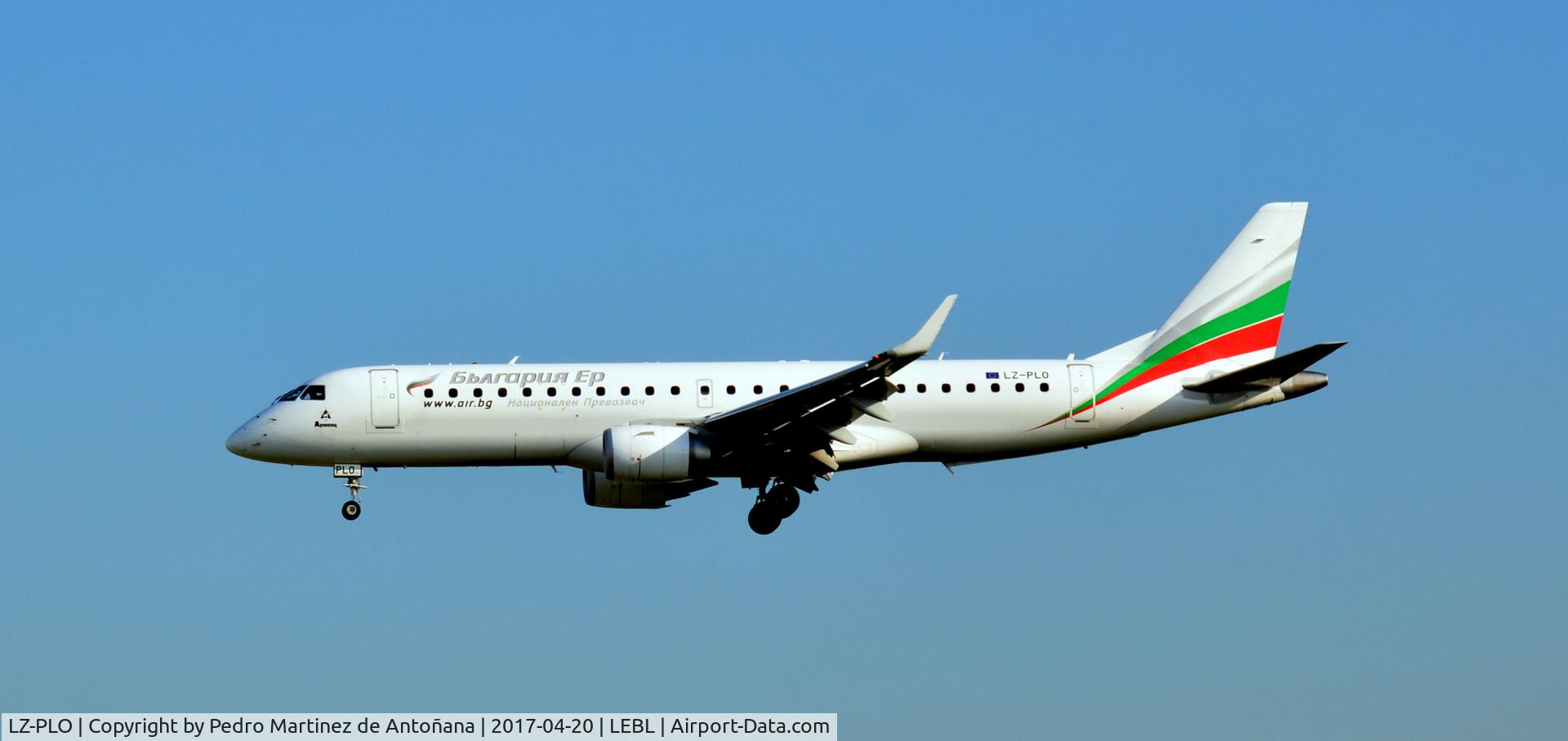 LZ-PLO, 2012 Embraer 190AR (ERJ-190-100IGW) C/N 19000584, El Prat  -  Barcelona  -  España