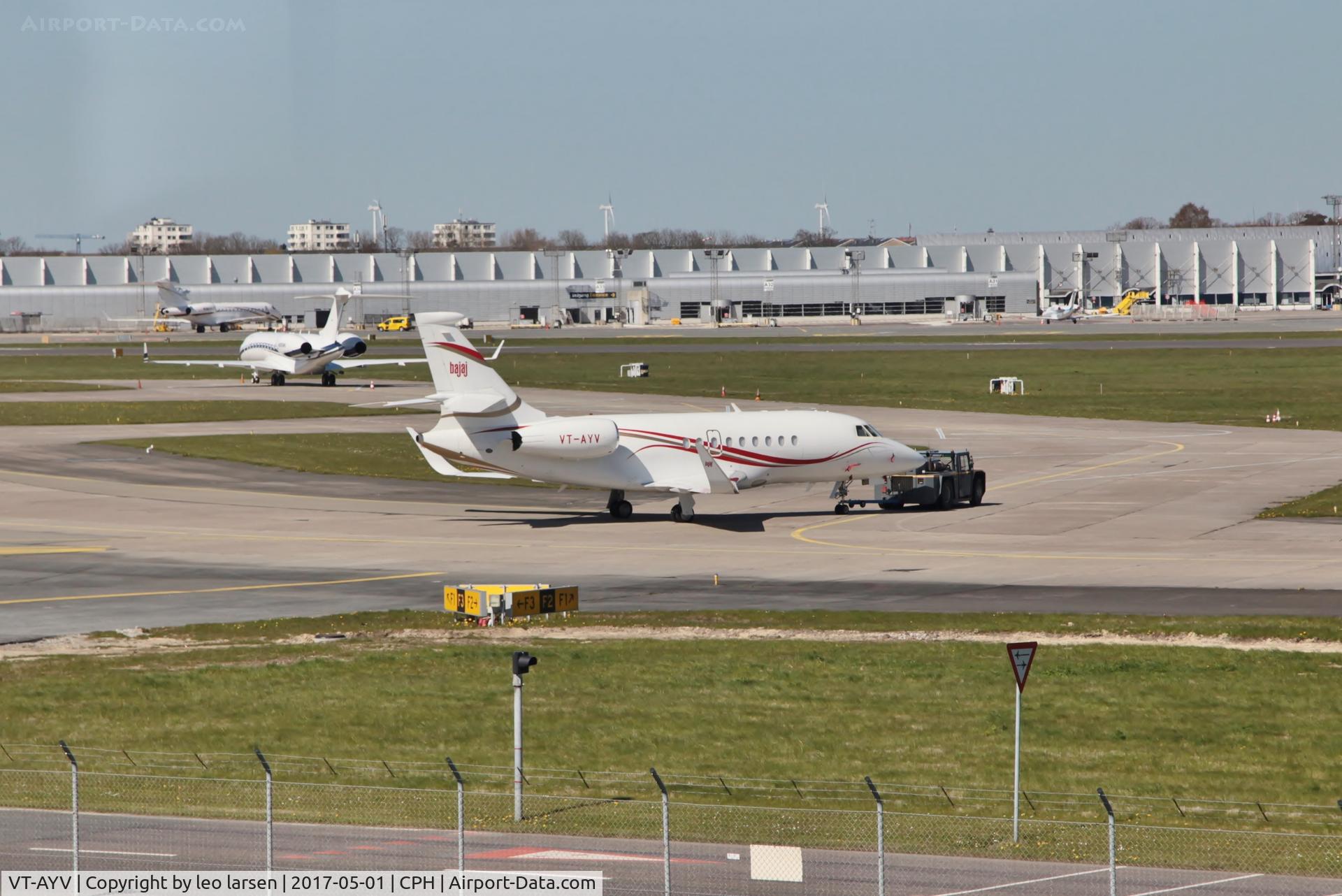 VT-AYV, 2008 Dassault Falcon 2000LX C/N 153, Copenhagen 1.5.2017