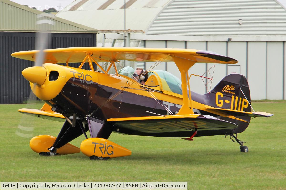 G-IIIP, 1984 Pitts S-1D Special C/N PFA 009-10195, Pitts S-1D Special at Fishburn Airfield UK. July 27th 2013.