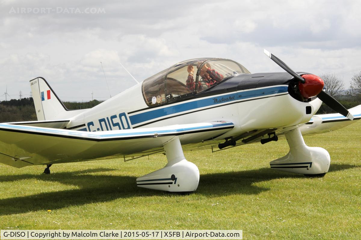 G-DISO, 1963 SAN Jodel D-150 Mascaret C/N 24, SAN Jodel D-150 Mascaret at Fishburn Airfield UK. May 17th 2015.
