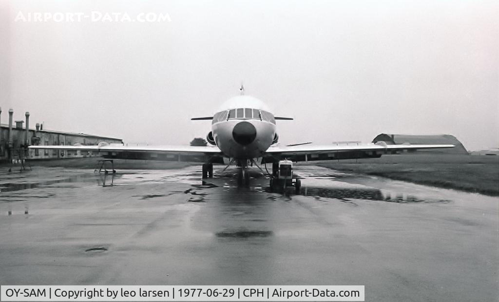 OY-SAM, 1961 Sud Aviation SE-210 Caravelle VI-R C/N 95, Copenhagen 29.6.1977