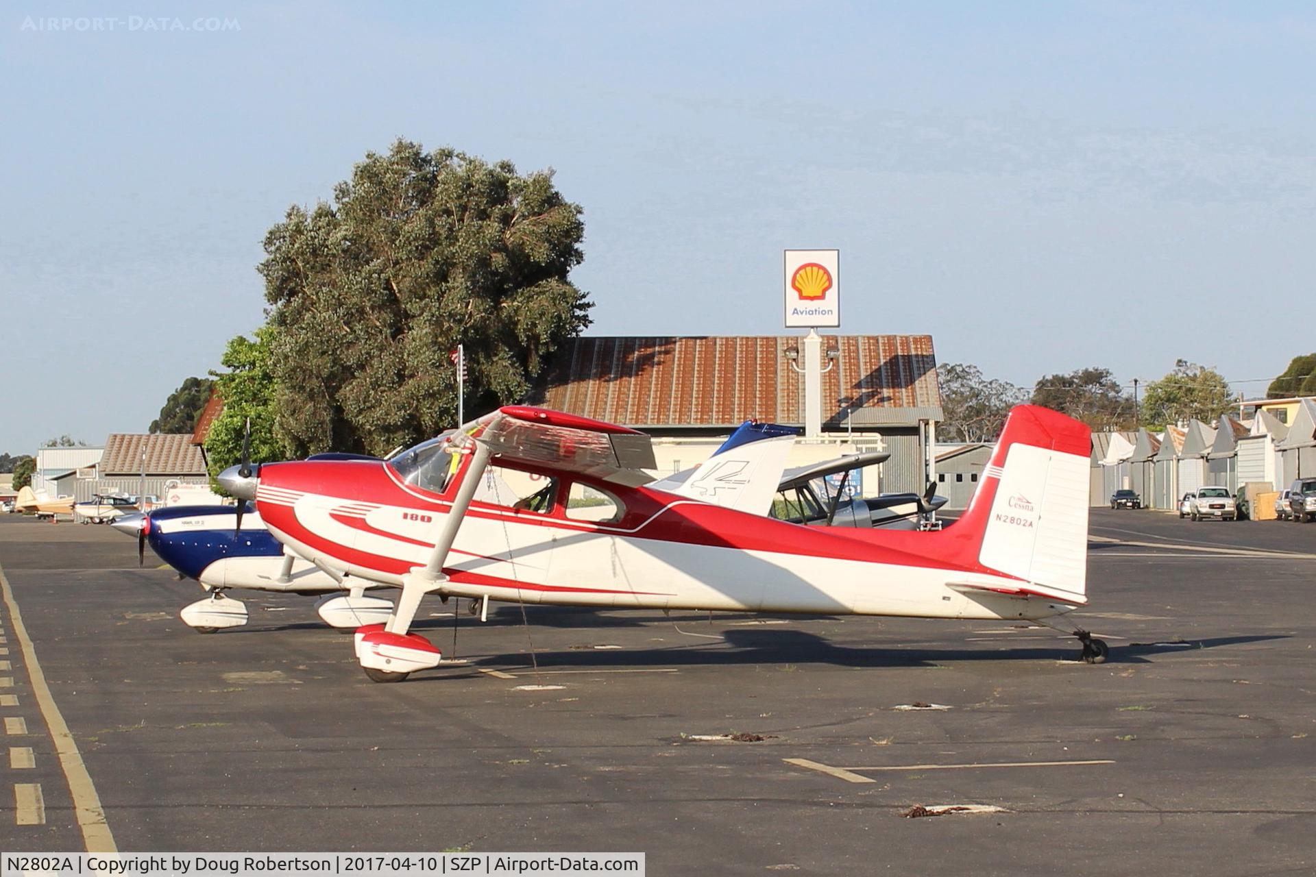 N2802A, 1953 Cessna 180 C/N 30002, 1953 Cessna 180, Continental O-470-A 225 Hp, first year of C180 production.