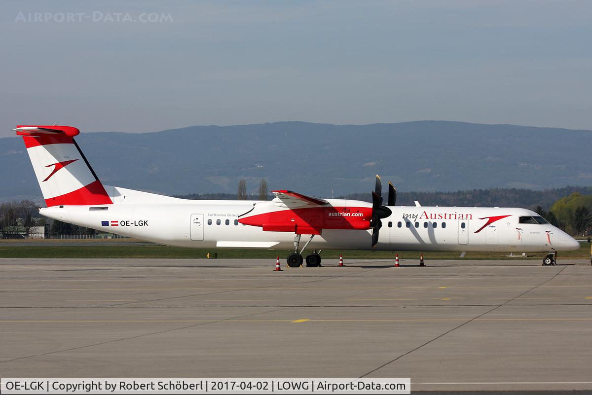 OE-LGK, 2009 De Havilland Canada DHC-8-402Q Dash 8 C/N 4280, OE-LGK @ LOWG