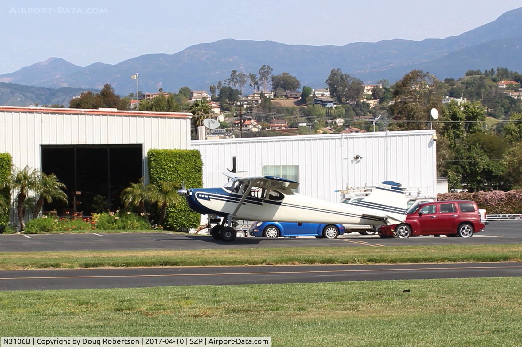 N3106B, 1952 Cessna 170B C/N 25348, 1952 Cessna 170B, Continental C145 145 Hp, taxi to Rwy 04