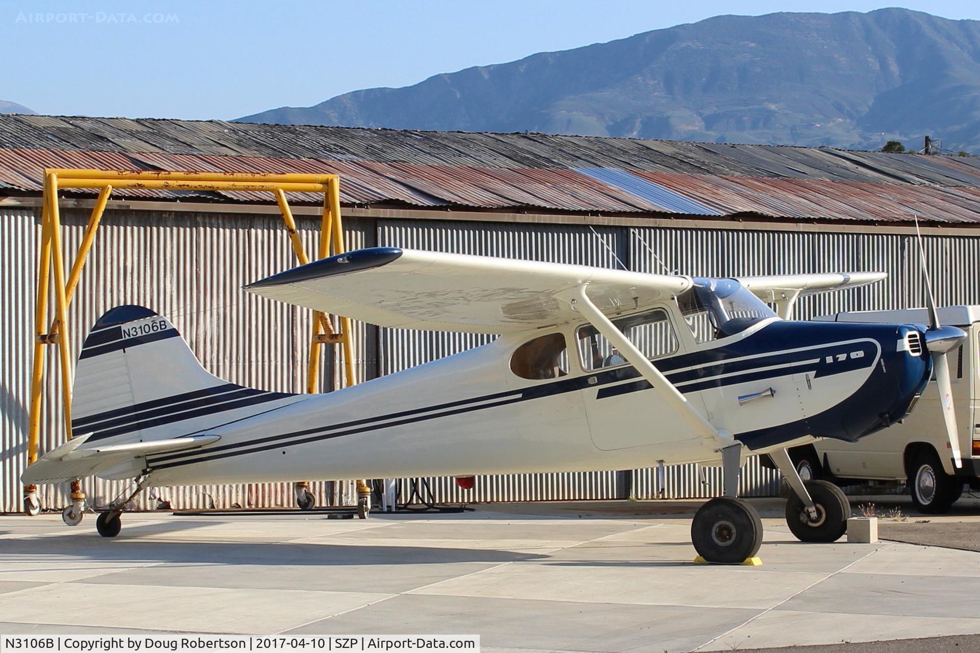 N3106B, 1952 Cessna 170B C/N 25348, 1952 Cessna 170B, Continental C145 145 Hp