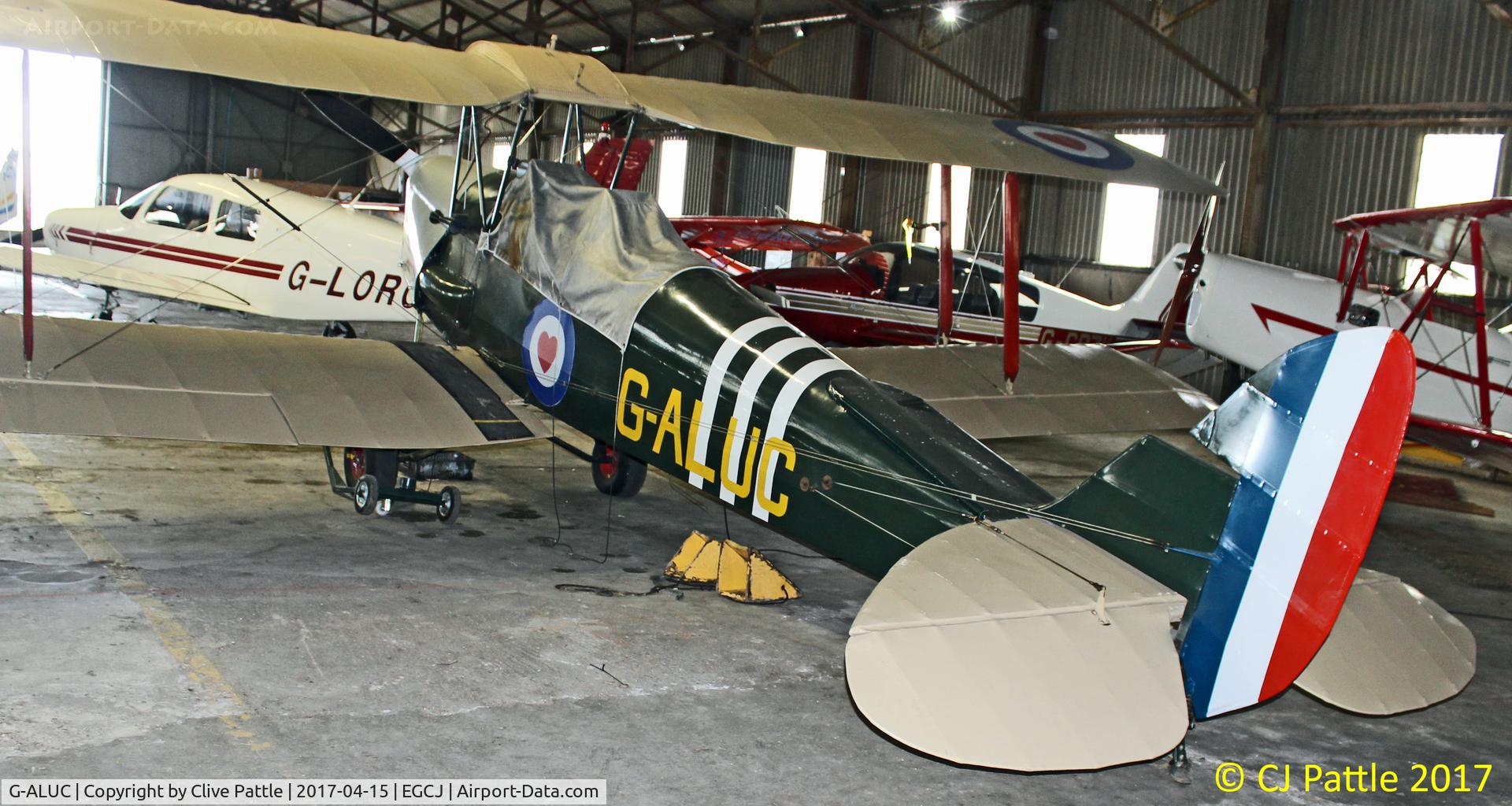 G-ALUC, 1940 De Havilland DH-82A Tiger Moth II C/N 83094, Hangared at Sherburn