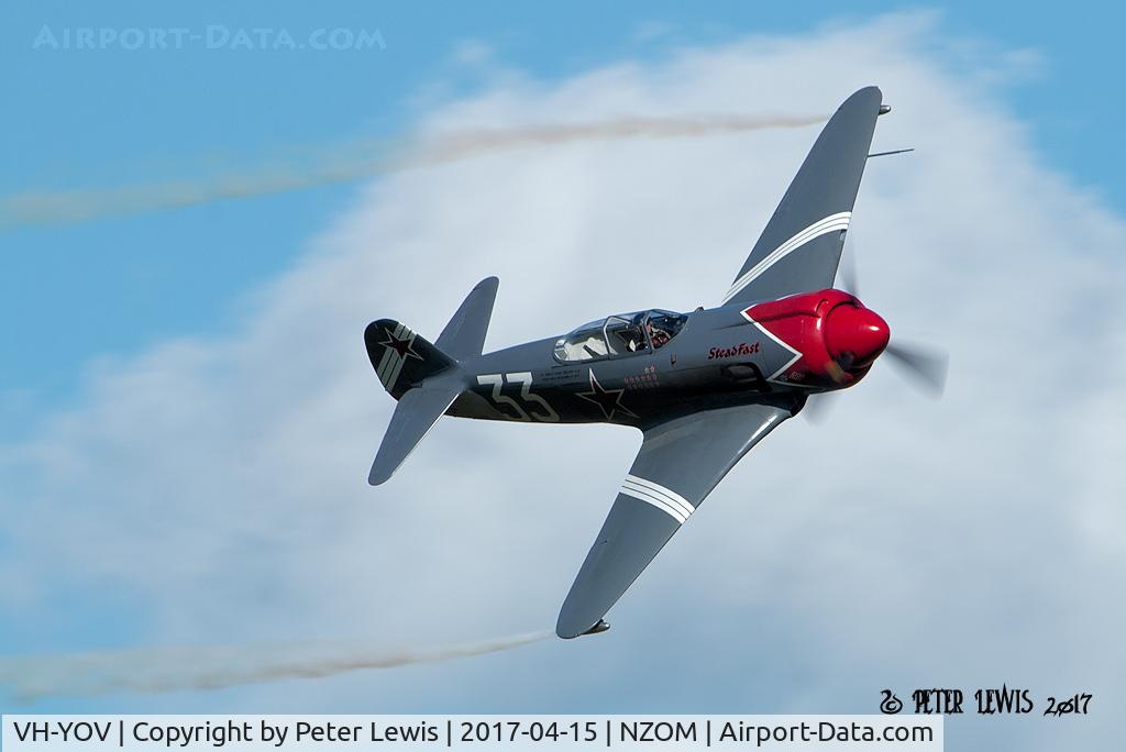 VH-YOV, 2005 Yakovlev (Avione) Yak-3U/R-2000 C/N 001-3/2005, 'Steadfast' at 2017 Classic Fighters show