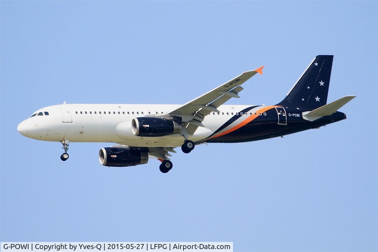 G-POWI, 2006 Airbus A320-233 C/N 2791, Airbus A320-233, Short approach rwy 27R, Paris-Roissy Charles De Gaulle airport (LFPG-CDG)
