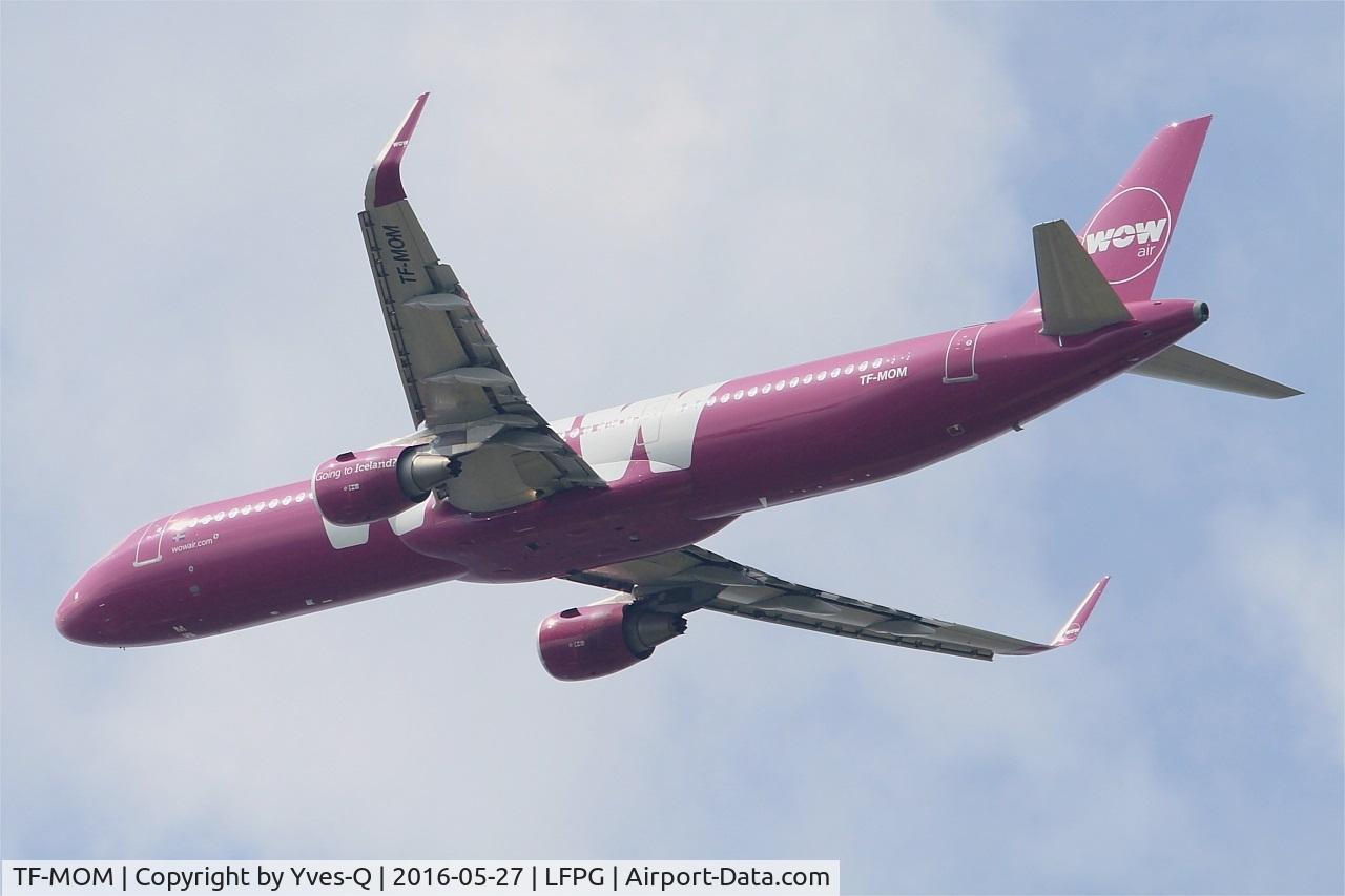 TF-MOM, 2014 Airbus A321-211 C/N 6210, Airbus 321-211, Take off rwy 27L, Roissy Charles De Gaulle airport (LFPG-CDG)