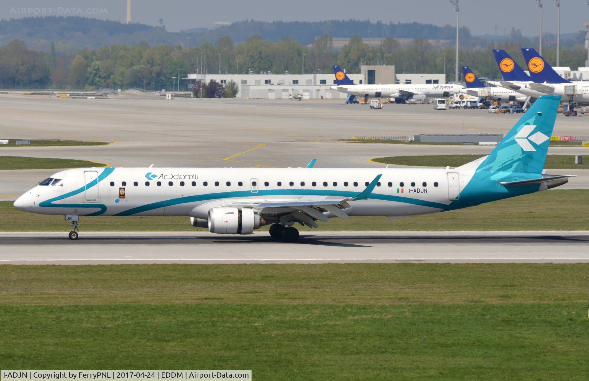I-ADJN, 2009 Embraer 195LR (ERJ-190-200LR) C/N 19000270, Arrival of Air Dolomiti ERJ195