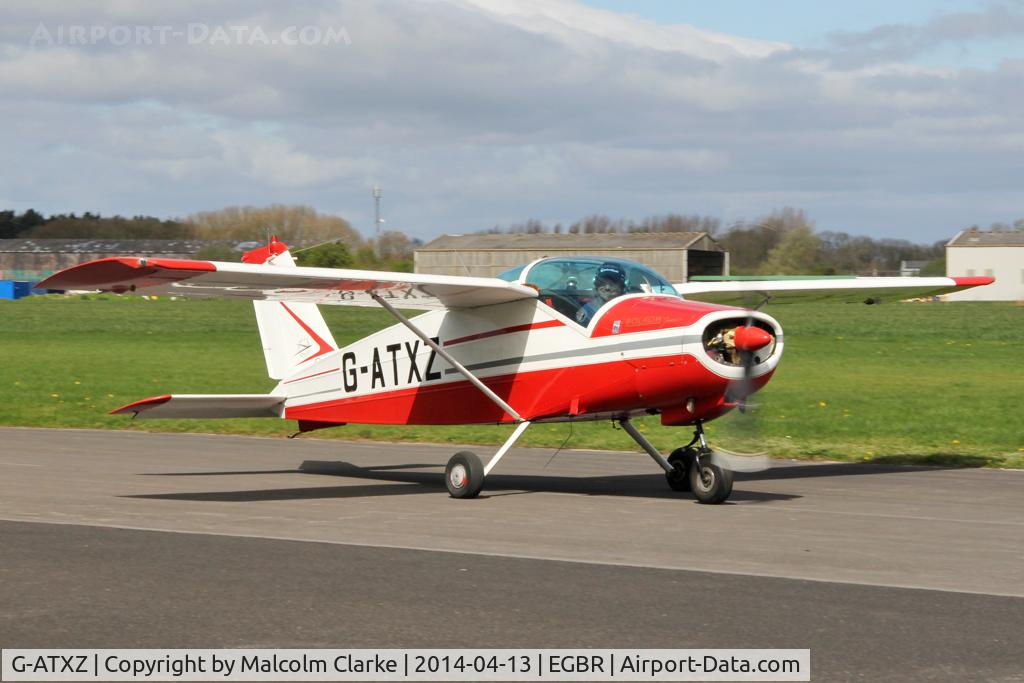 G-ATXZ, 1966 Bolkow Bo-208C Junior C/N 624, Bolkow BO-208C Junior at Breighton Airfield's Early Bird Fly-In. April 13th 2014.