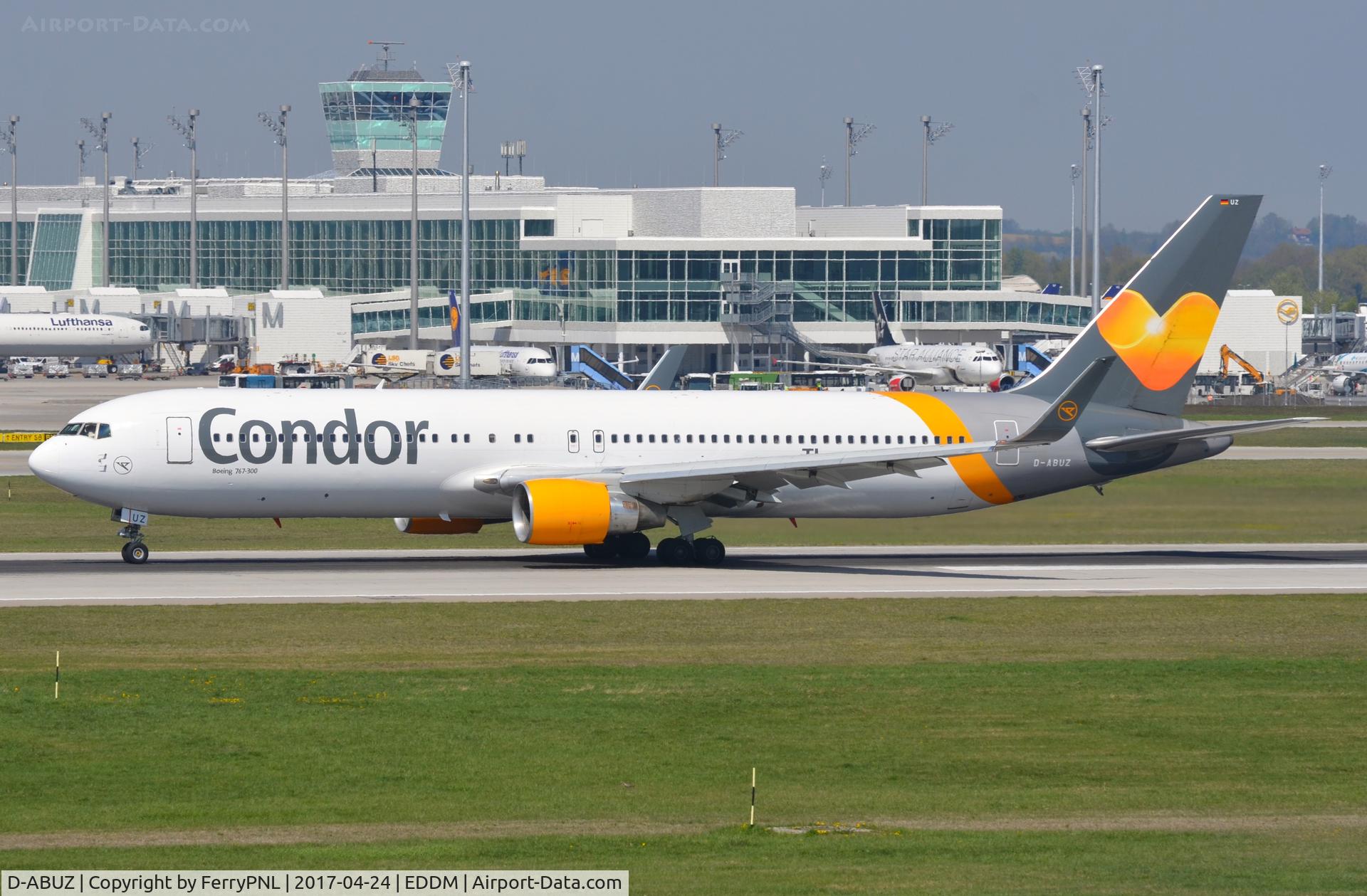 D-ABUZ, 1991 Boeing 767-330/ER C/N 25209, Condor B763 starting its take-off run.