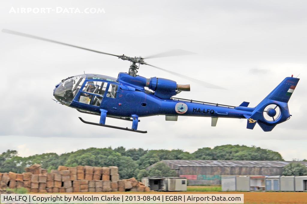 HA-LFQ, 1980 Aerospatiale SA-342L Gazelle C/N 1854, Aerospatiale SA-342L Gazelle at Breighton Airfield's Summer Madness Fly-In. August 4th 2013.