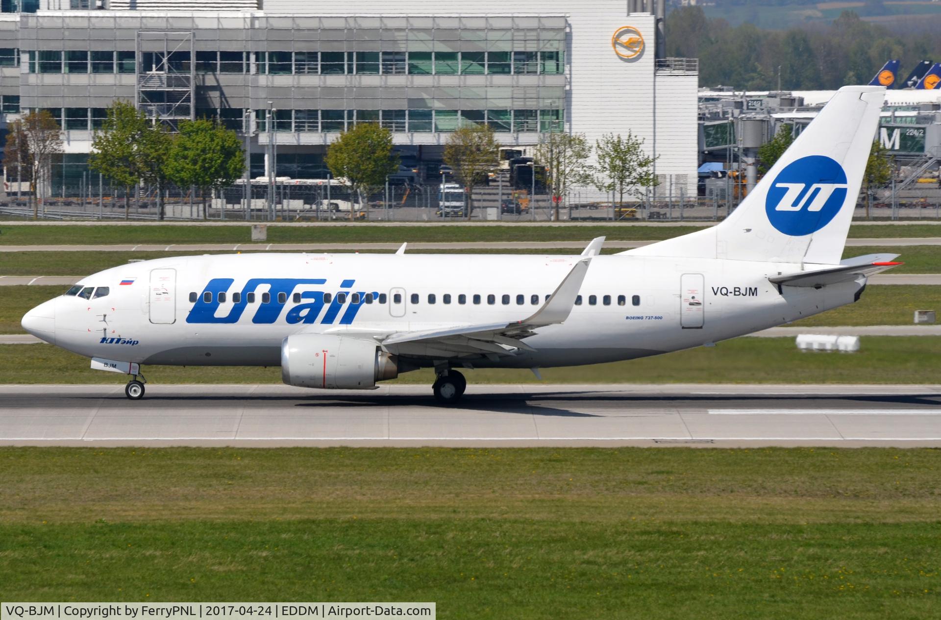 VQ-BJM, 1997 Boeing 737-524 C/N 28912, UTair B735 which I saw in EWR as CO (N11651) in 2005.