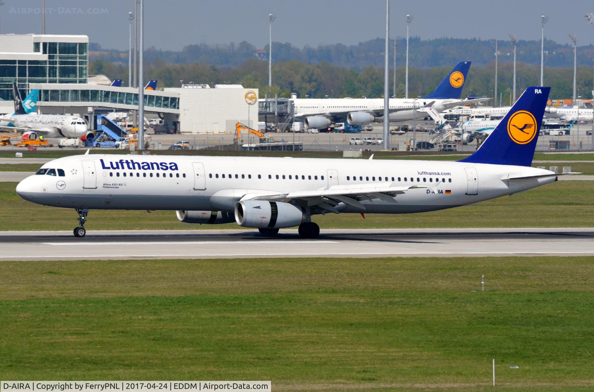 D-AIRA, 1993 Airbus A321-131 C/N 0458, Arrival of LH A321