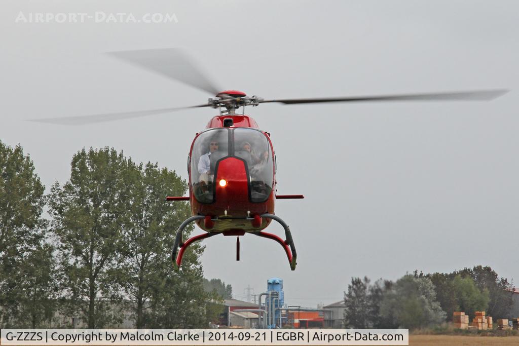 G-ZZZS, 2002 Eurocopter EC-120B Colibri C/N 1321, Eurocopter EC-120B Colibri G-ZZZS at Breighton Airfield's Helicopter Fly-In. September 21st 2014.