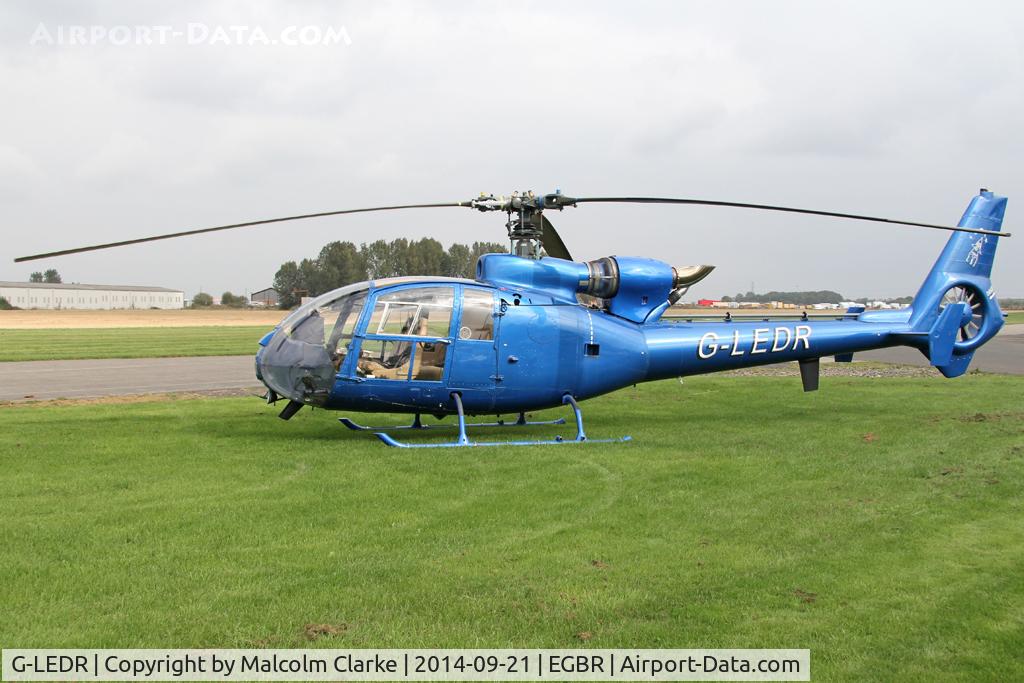 G-LEDR, 1973 Westland SA-341C Gazelle HT2 C/N 1081, Westland SA-341C Gazelle HT2 at Breighton Airfield's Helicopter Fly-In. September 21st 2014.