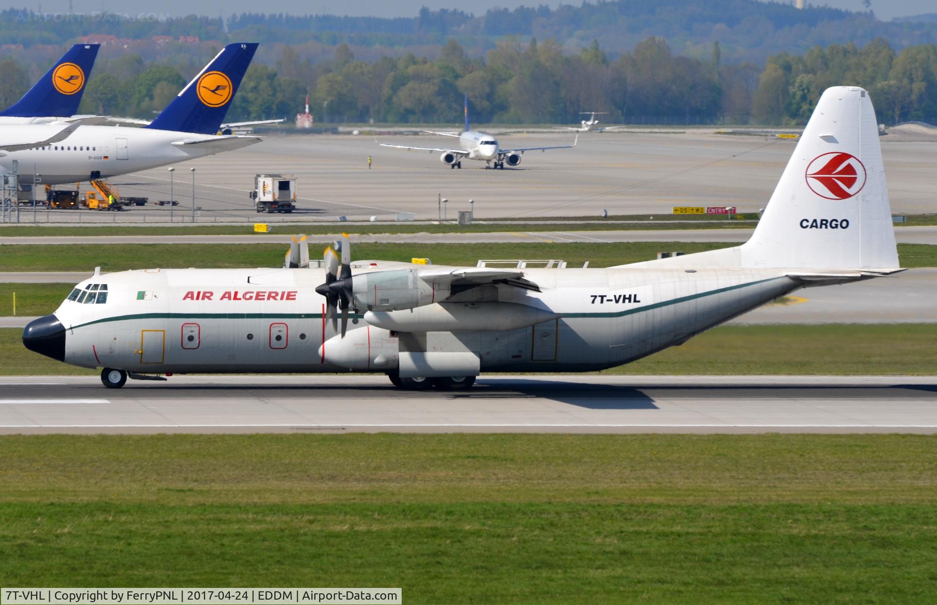 7T-VHL, 1981 Lockheed L-100-30 Hercules (L-382G) C/N 382-4886, Air Algerie L100 buzzing past on departure.
