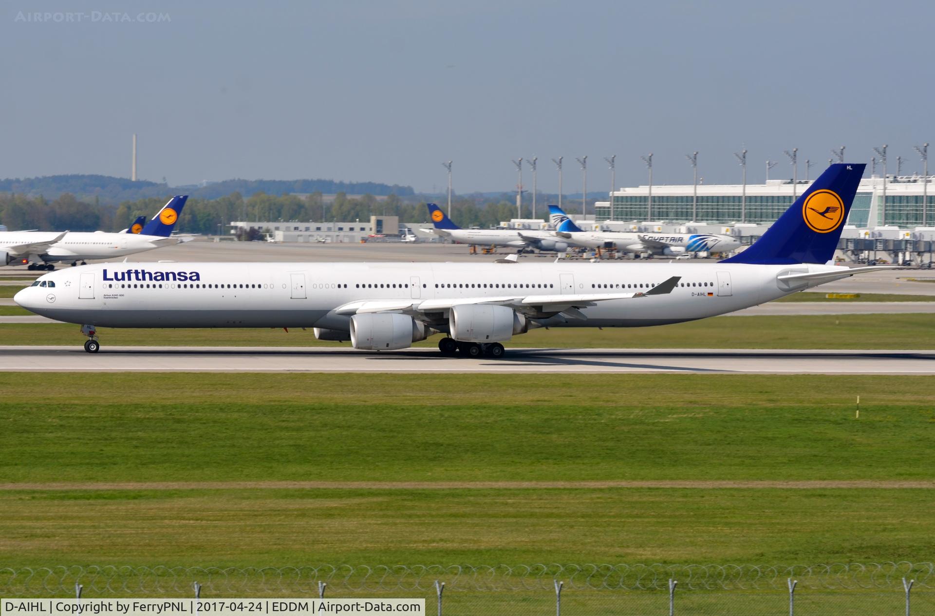 D-AIHL, 2004 Airbus A340-642 C/N 583, LH A346 departing