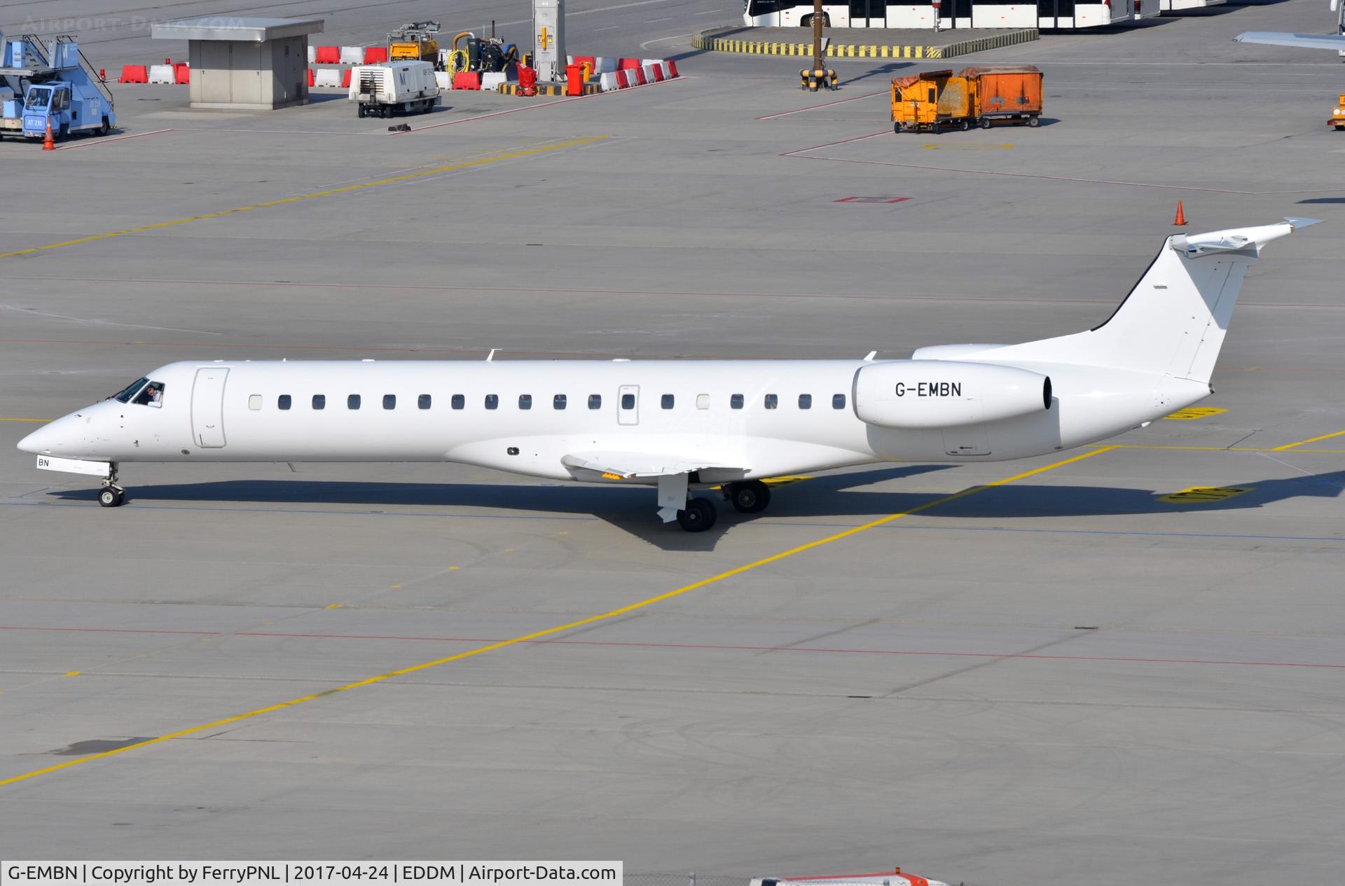 G-EMBN, 2000 Embraer EMB-145EP (ERJ-145EP) C/N 145201, BMI ERJ145 in disguise.